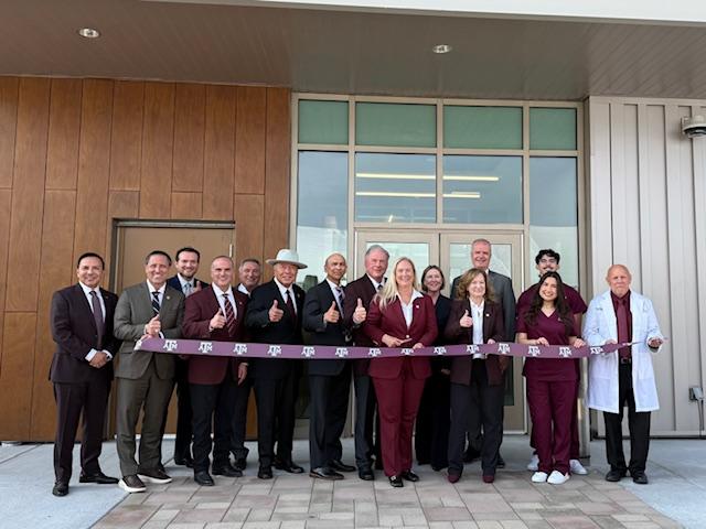 Ribbon-cutting ceremony for the new Nursing Education and Research Building at Texas A&M Higher Education Center at McAllen